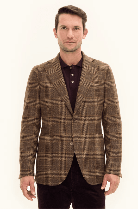 FERRY PATCH SOFT BLAZER Brown Leaf