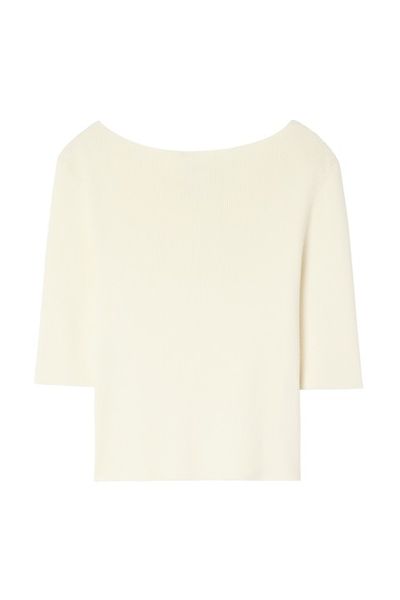 Hovedbilde BOATNECK RIB TOP Calico White