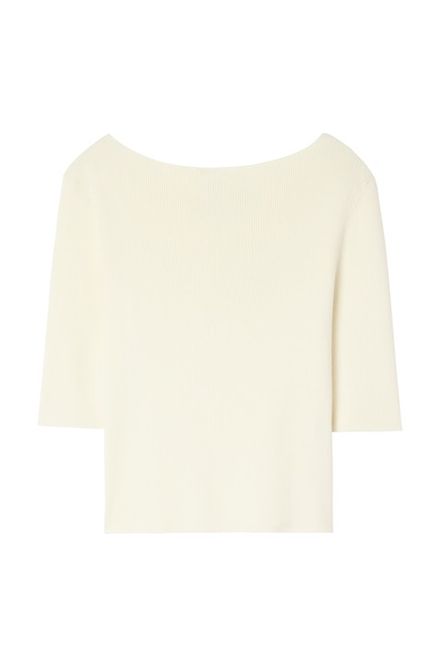 Hovedbilde BOATNECK RIB TOP Calico White