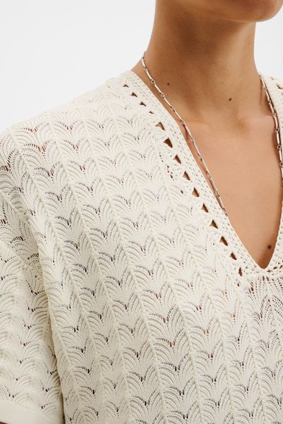 Hovedbilde KIRA KNITTED FRINGE MIDI DRESS