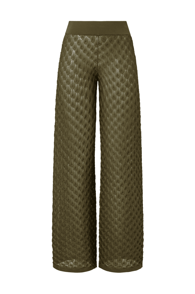 ALISSA KNITTED PANTS Dusty Olive