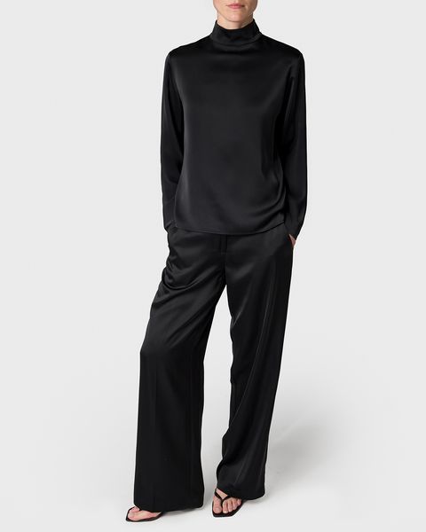 Hovedbilde THE SOPHIA SATIN BLOUSE Black