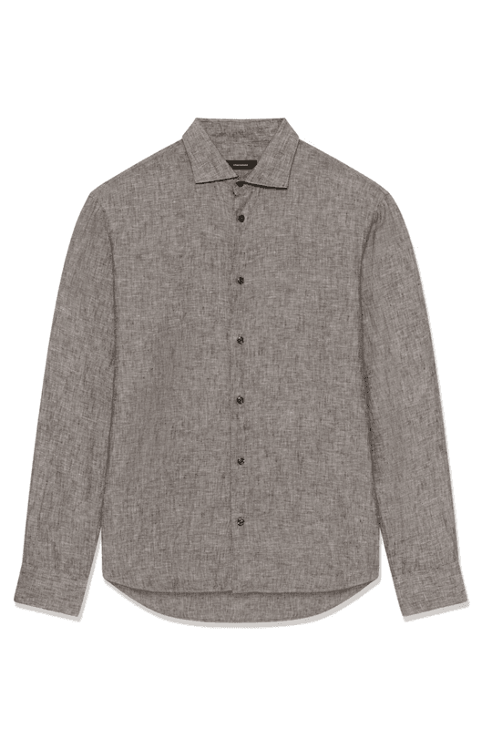 MARC SHORT LINSKJORTE Brun