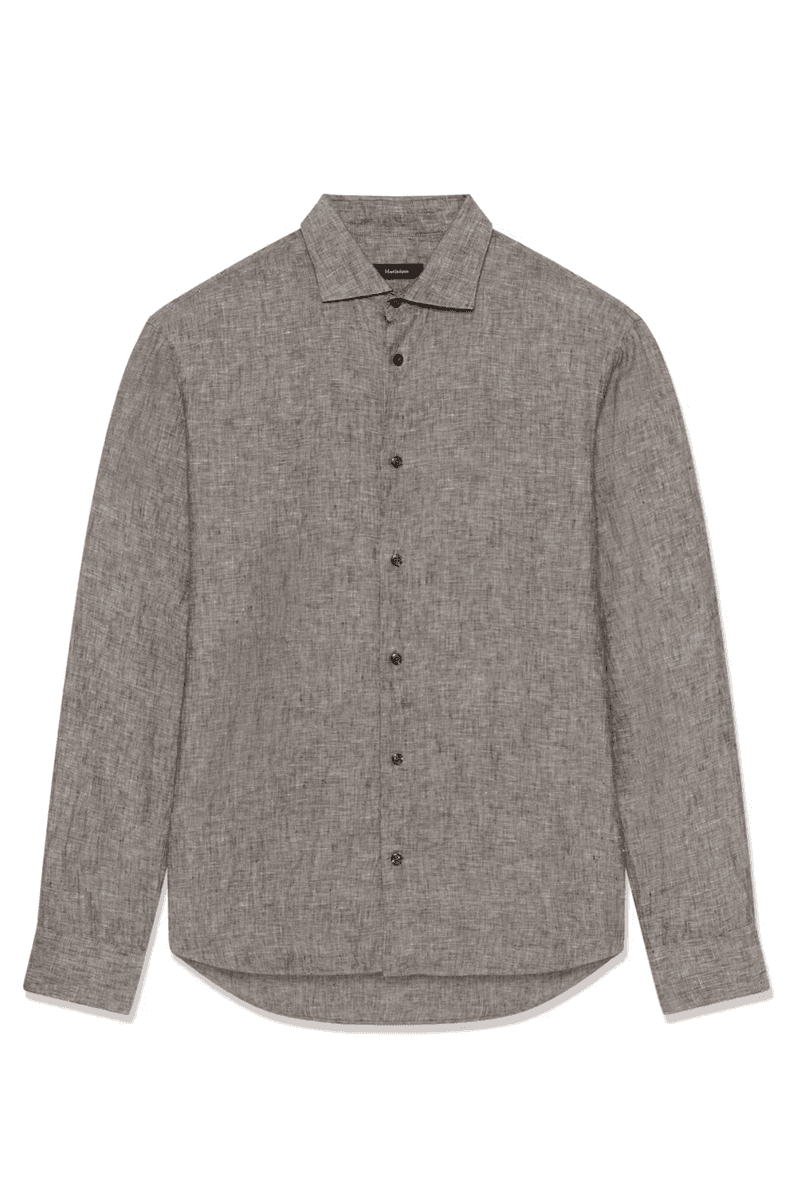 MARC SHORT LINSKJORTE Brun