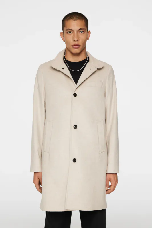 JESSE MELTON CASHMERE COAT MOONBEAM