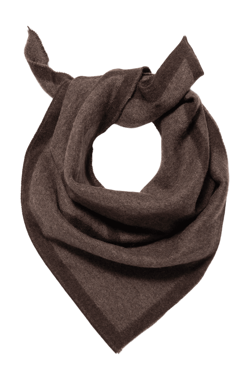TRIANGLE SCARF SMALL Cacao/Tobacco