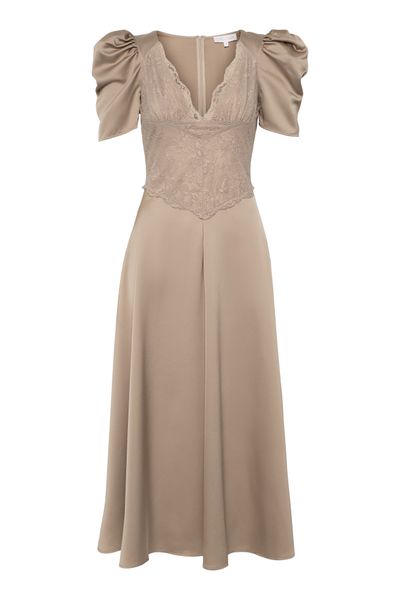 Hovedbilde FRANCIS LACE MIDI DRESS Taupe
