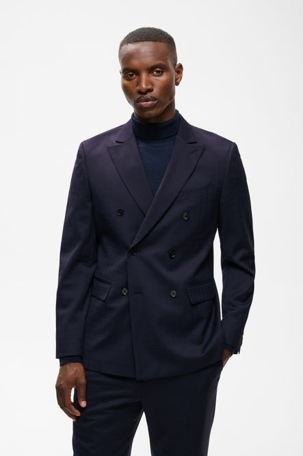 Hovedbilde CHARLES DOBBELTSPENT BLAZER Dark Navy
