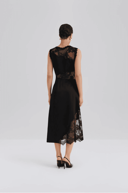 DESIRE MIDI DRESS Black