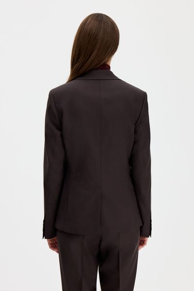 Hovedbilde SASHA COOL WOOL BLAZER Dark Chocolate