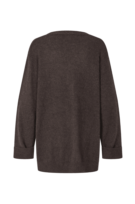 LINA CARDIGAN RACOON Espresso Brown
