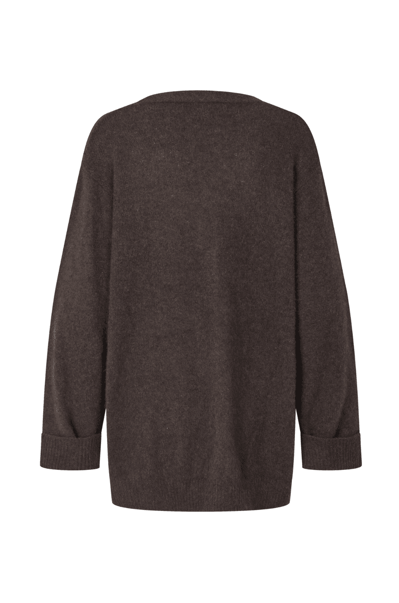 LINA CARDIGAN RACOON Espresso Brown
