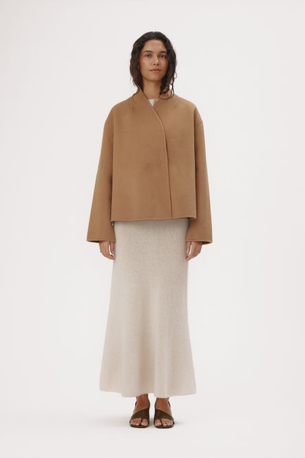 Hovedbilde MARLA ULLJAKKE Creme Brulee Beige