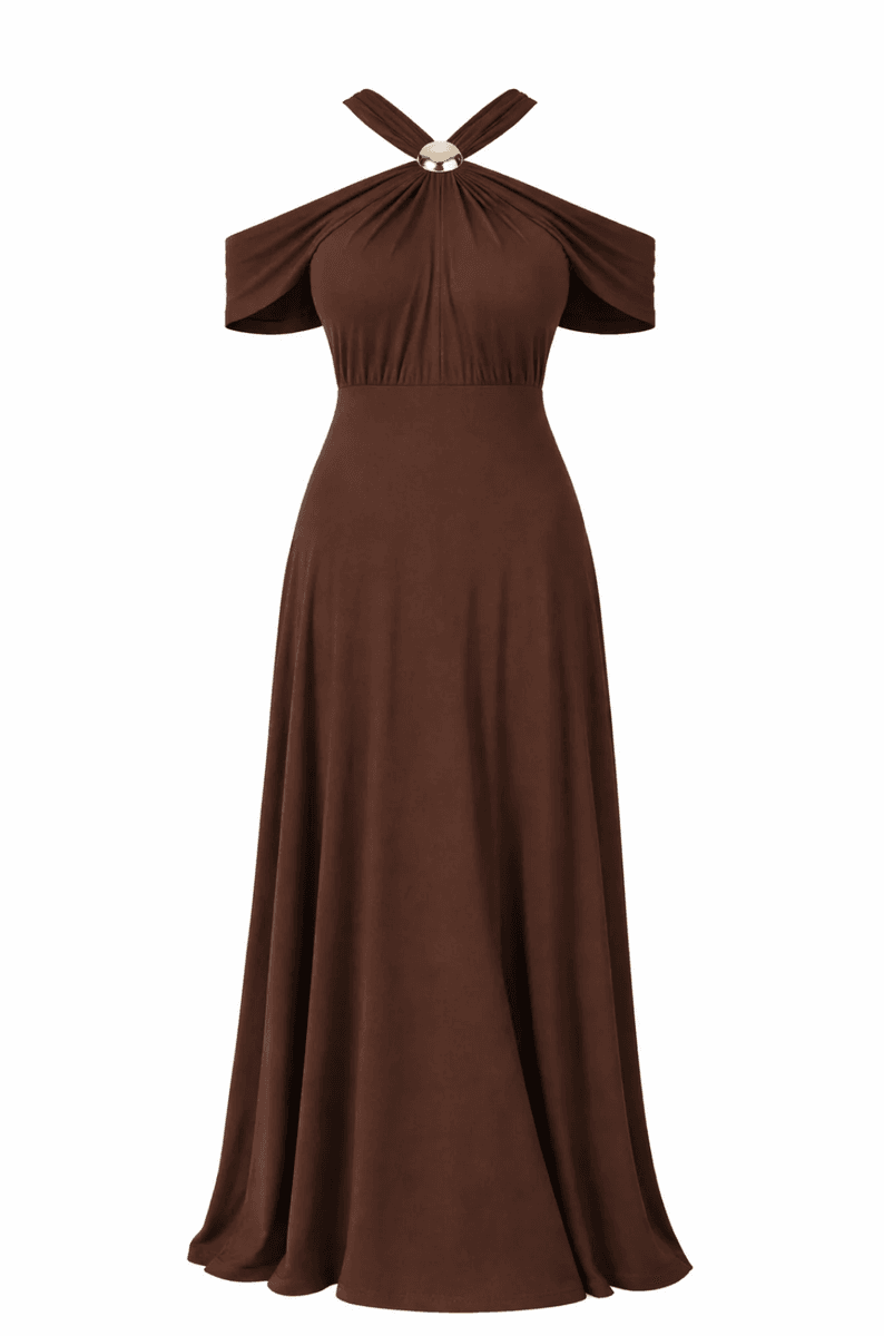 CAPRI MAXIKJOLE Lys Brun