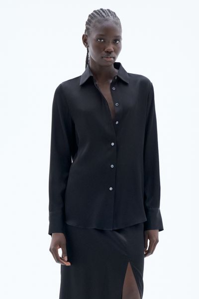 Hovedbilde SILK SHIRT Black