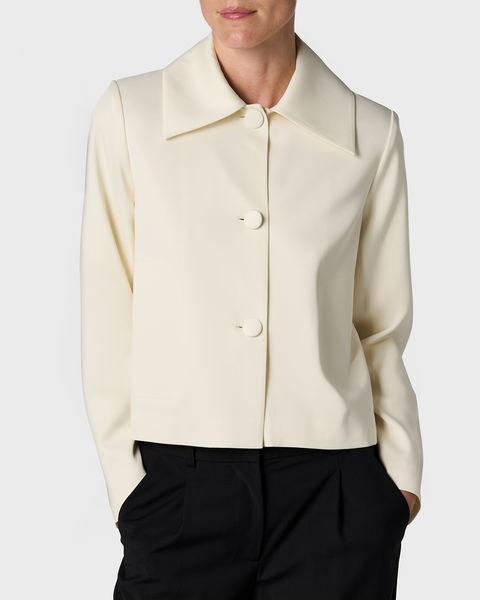 Hovedbilde THE DONNA SATIN BLAZER Creme
