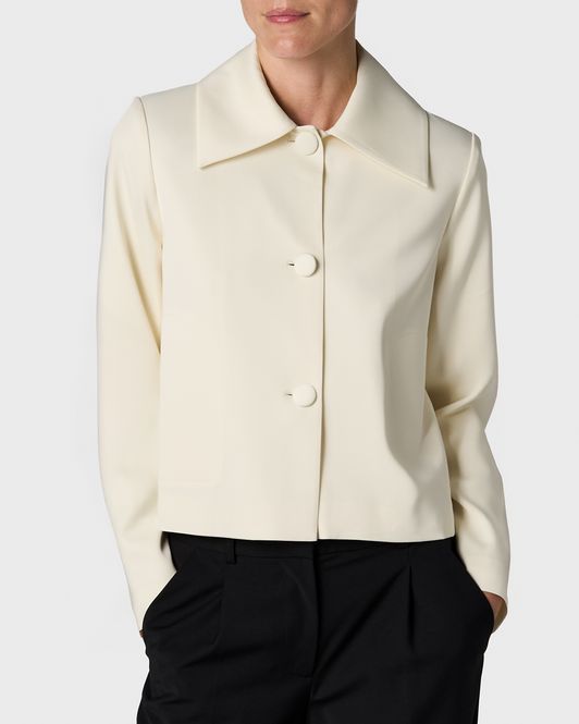 Hovedbilde THE DONNA SATIN BLAZER Creme