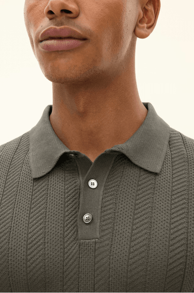 Hovedbilde BARTO STRIPE POLOSHIRT Nettle Green