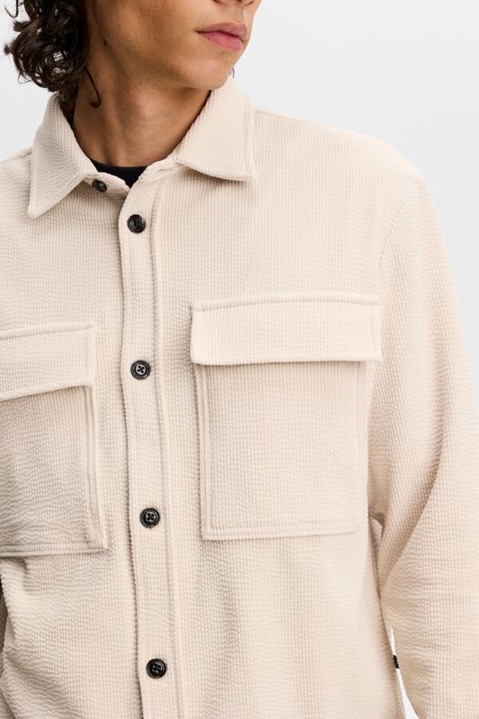 FINNIGAN DRAPE CORD SHIRT Moonbeam