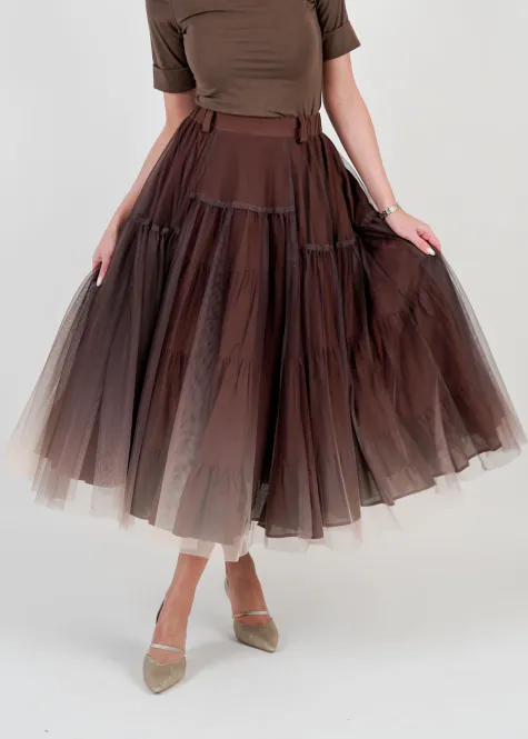 Hovedbilde CITY OMBRE SKIRT Brown