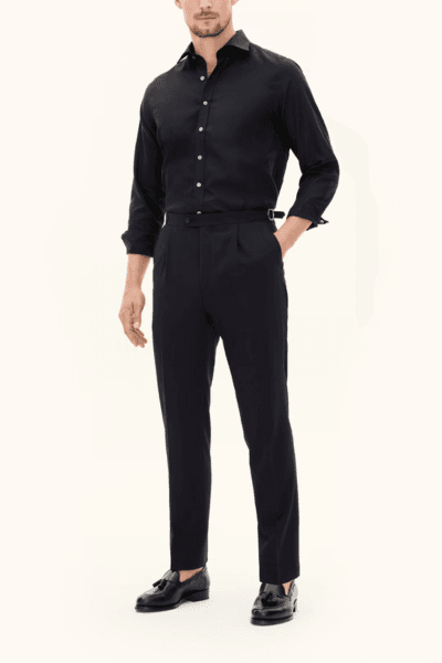 Hovedbilde SLIM FIT CUT AWAY STRYKEFRI SKJORTE Navy