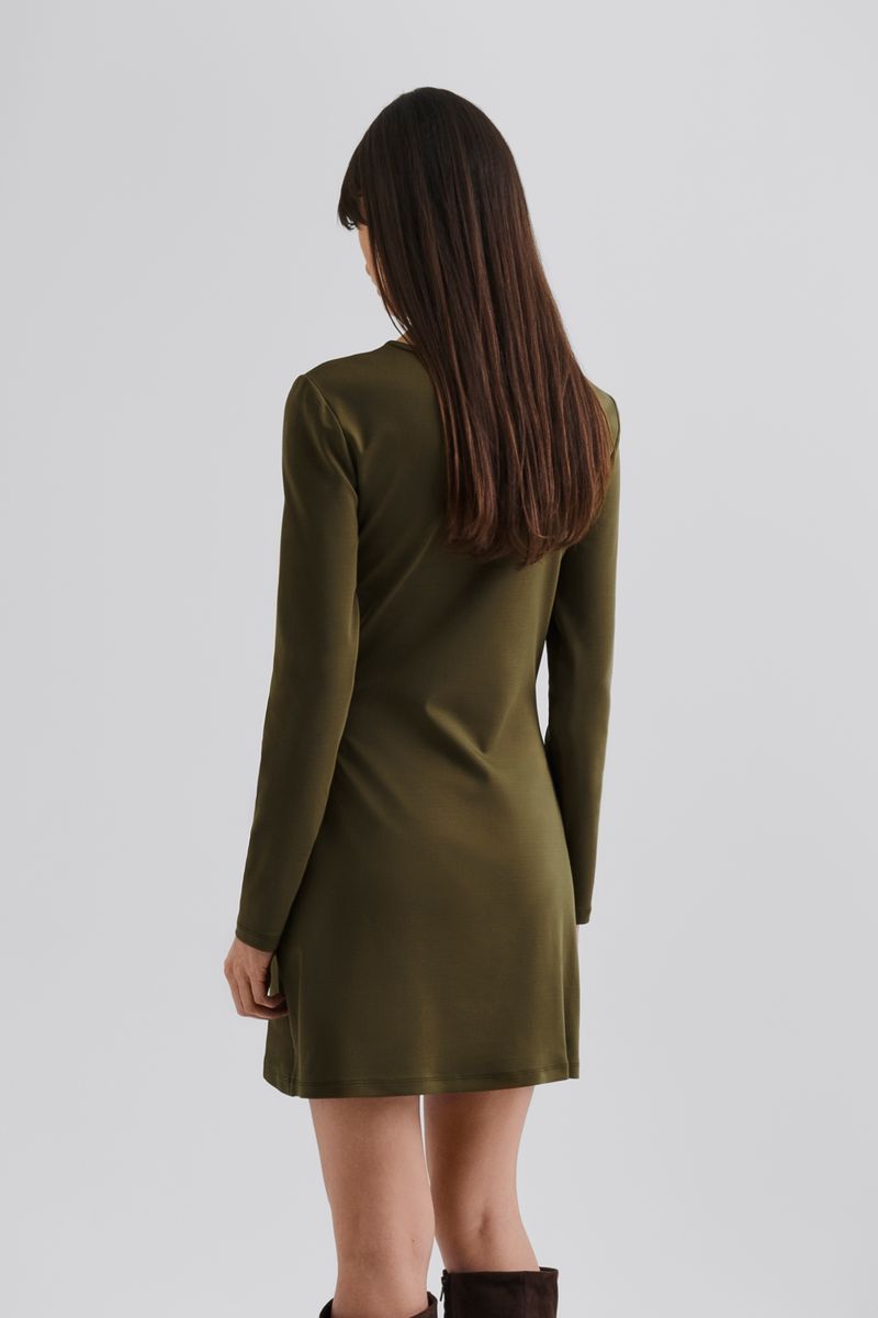 MAILEY JERSEY BROOCH MINI DRESS