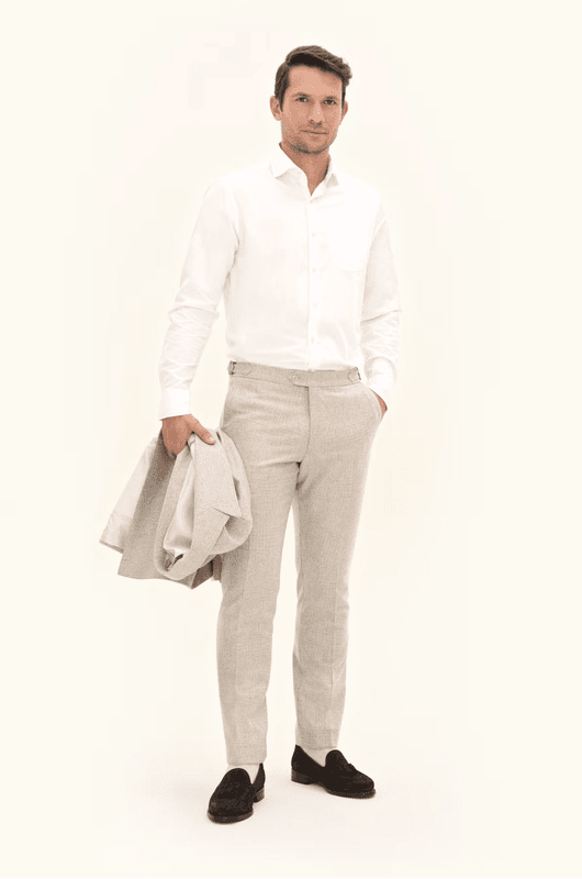 DANDY SIDE ADJUSTER TROUSERS Brick Beige