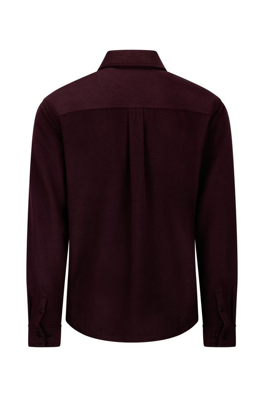 ORAZIO WOOL SHIRT Burgunder