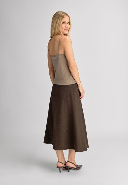 Hovedbilde SANDRA MAXI SKJØRT Mørk Brun