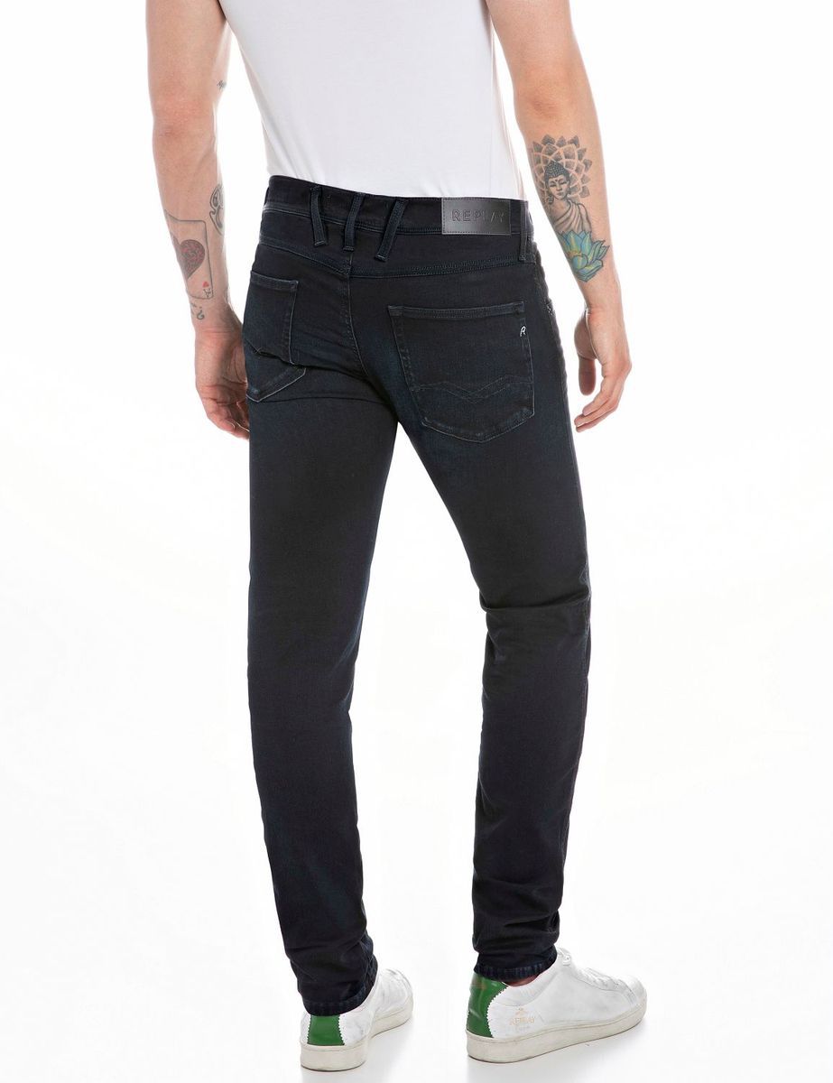 ANBASS HYPERFLEX SLIM FIT JEANS DARK BLUE