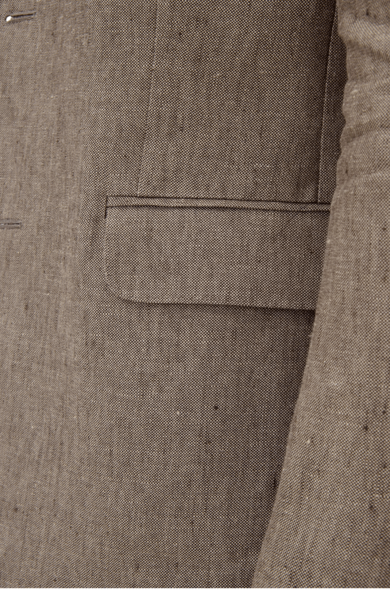 FERRY SOFT LINBLAZER Brun