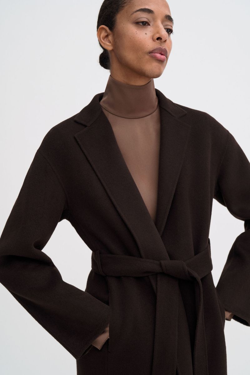 ALEXA COAT Dark Chocolate