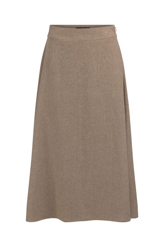 SANDRA MAXI SKJØRT Grey Sand