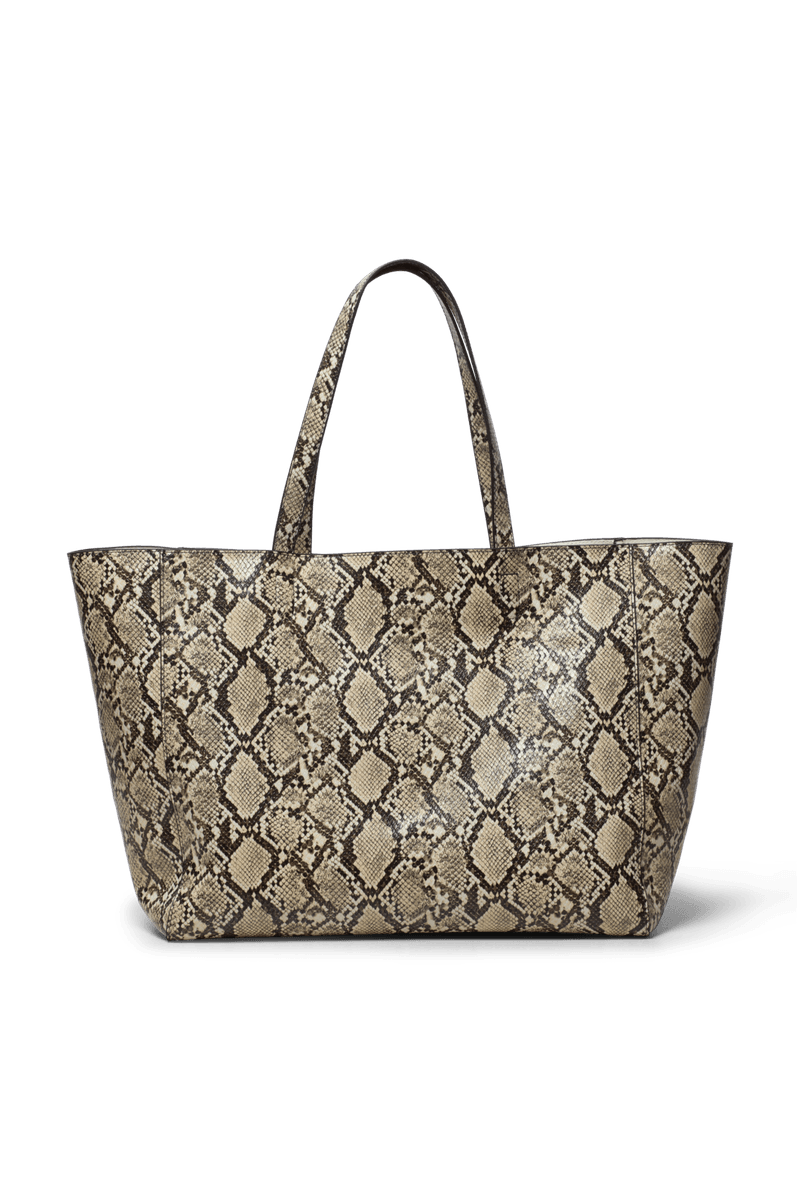 YACHT BAG Beige Snake