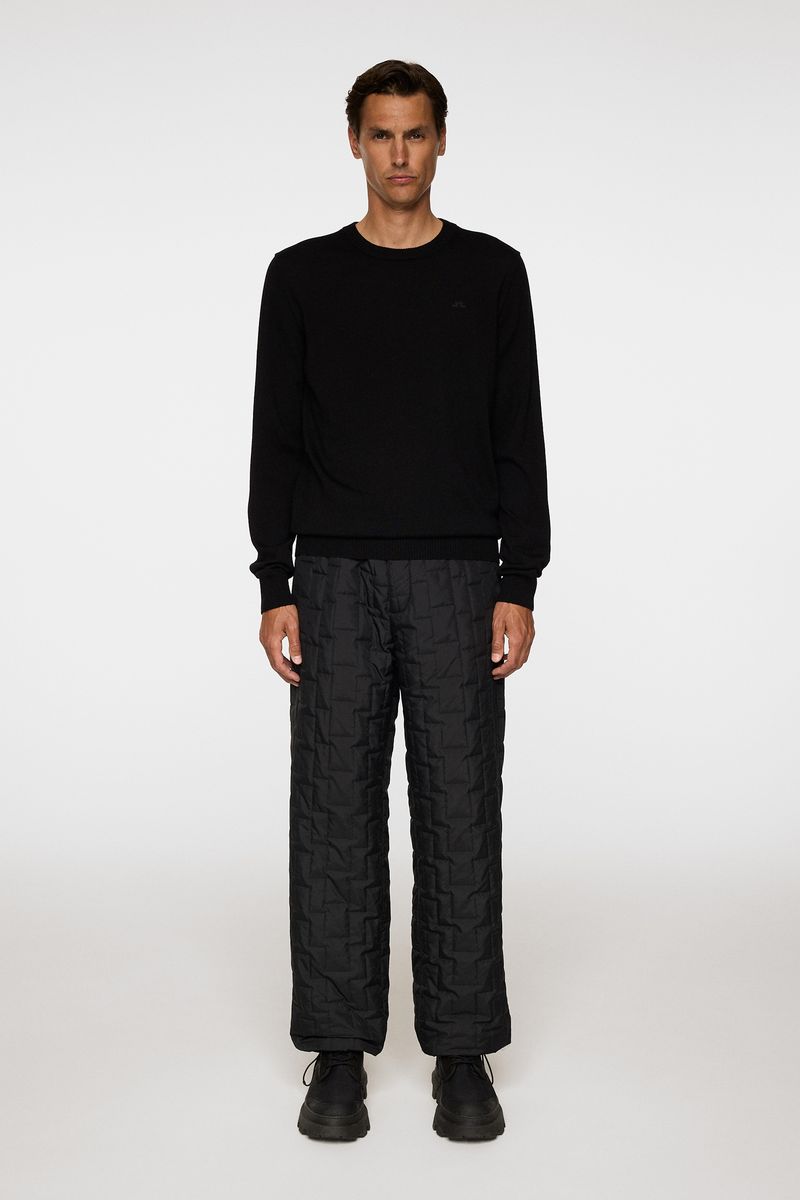 KEANE MERINO CREW NECK Black