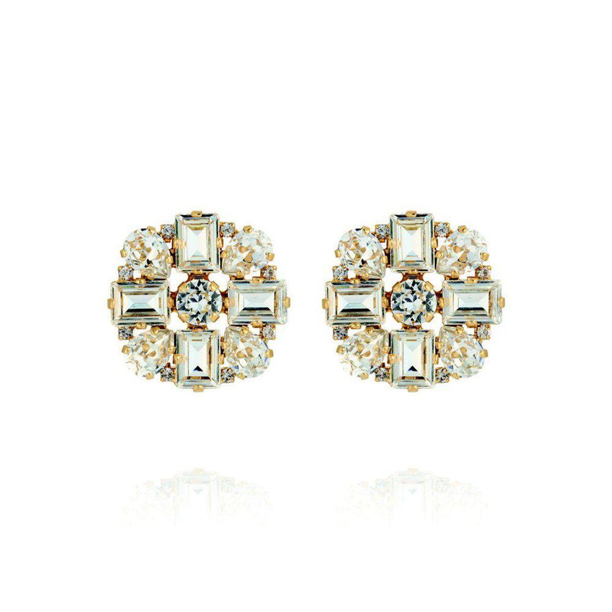 DIORA STATEMENT EARRINGS Crystal