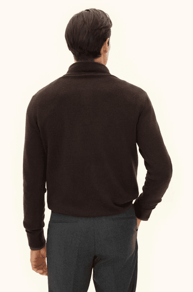 Hovedbilde PATTON HALF ZIP Brown Flannel