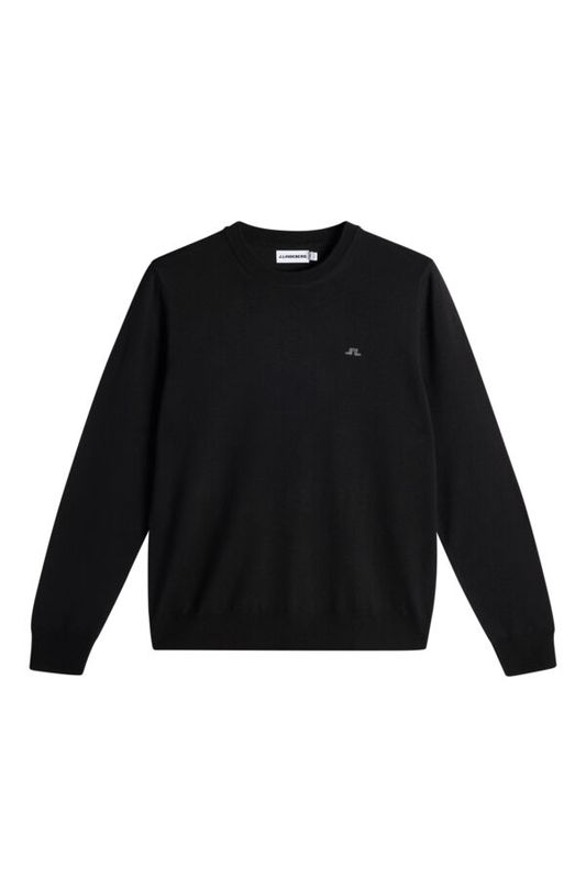 KEANE MERINO CREW NECK Black