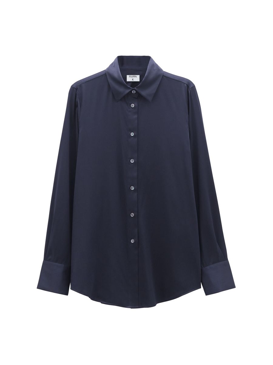 SILK SHIRT Navy