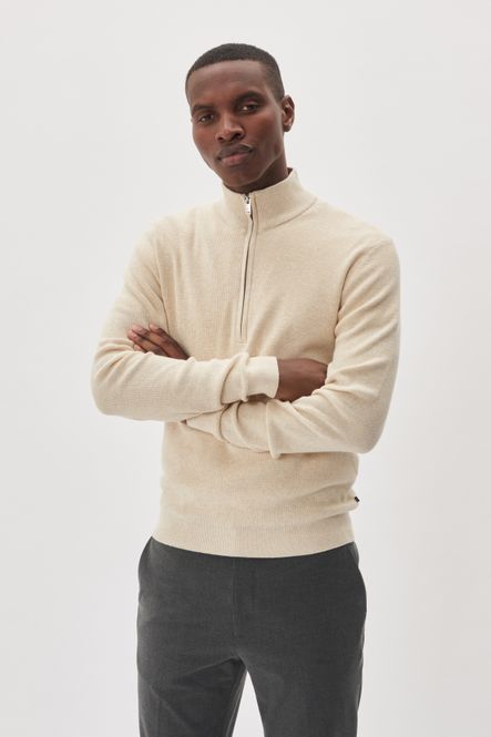 Hovedbilde MALAGOON HALF ZIP Oyster Gray Melange