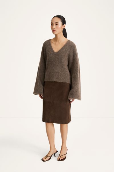 Hovedbilde VALERIA SKIRT Pebble Brown