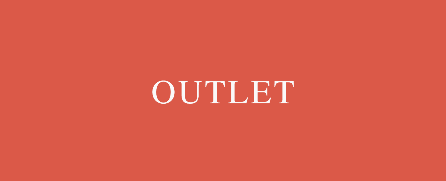 Rødt bilde med outlet skrevet på