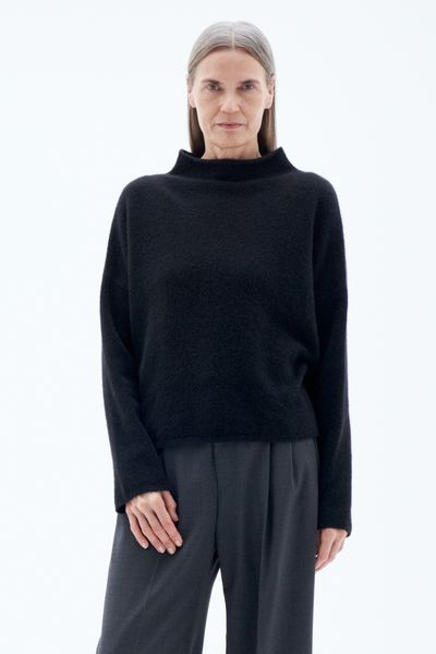 Hovedbilde MIKA YAK FUNNELNECK SWEATER Black