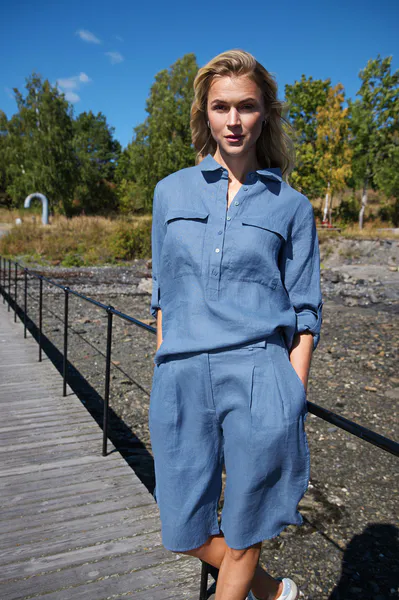 Hovedbilde LONDON BERMUDA SHORTS Washed Blue