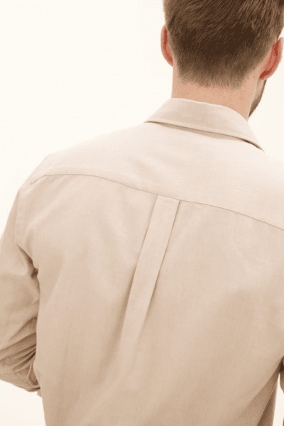 Hovedbilde REG FIT CUT AWAY BRUSHED FLANNEL Light Beige